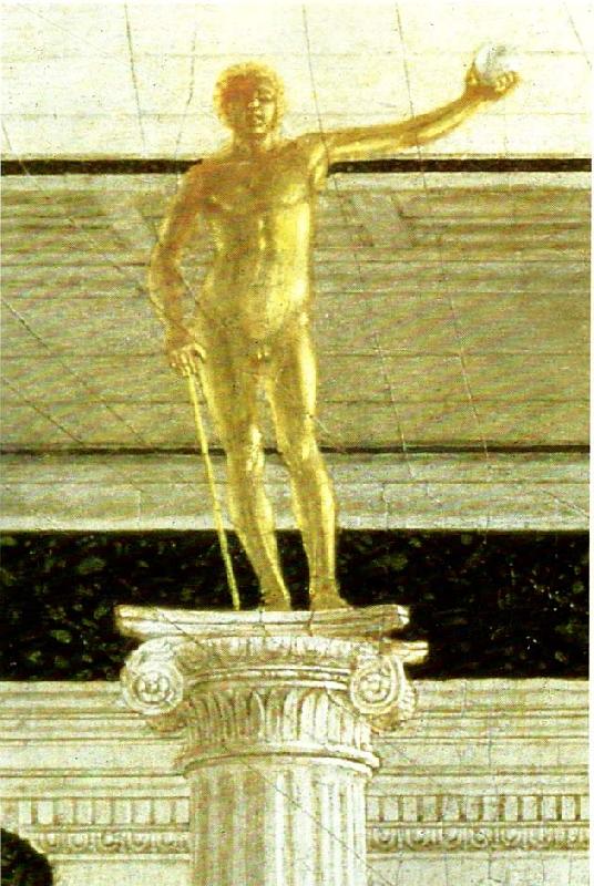 Piero della Francesca the flagellation, detail oil painting image